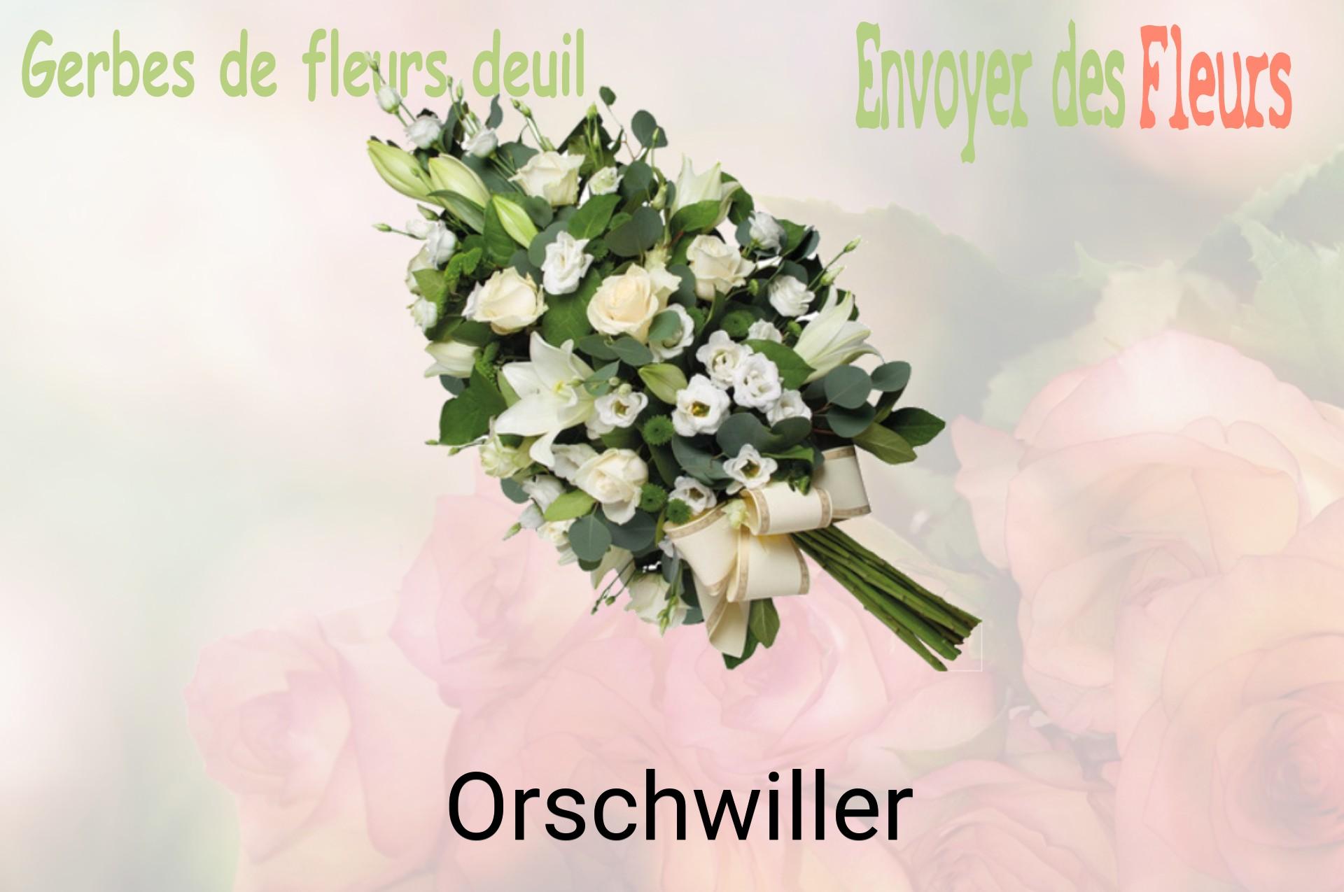 Gerbe de fleurs de deuil livrée à Orschwiller